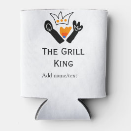 Der Grill-Meister hinzufügen Namen Text Kochen am  Dosenkühler