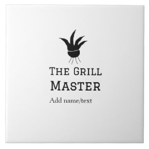 Der Grill-Meister hinzufügen Namen Text Kochen am  Fliese