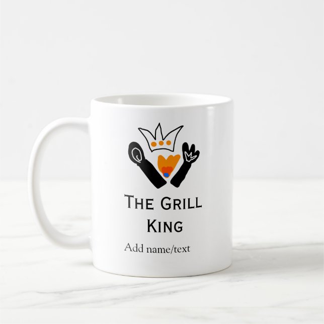 Der Grill-Meister hinzufügen Namen Text Kochen am  Kaffeetasse (Links)