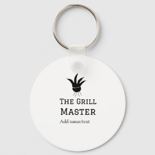 Der Grill-Meister hinzufügen Namen Text Kochen am Schlüsselanhänger