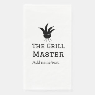 Der Grill-Meister hinzufügen Namen Text Kochen am  Serviette