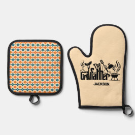 Der Grill-Vater Ofenhandschuh & Topflappen-Set