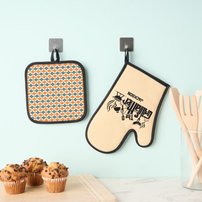 Der Grill-Vater Ofenhandschuh & Topflappen-Set (Insitu (Hängend))