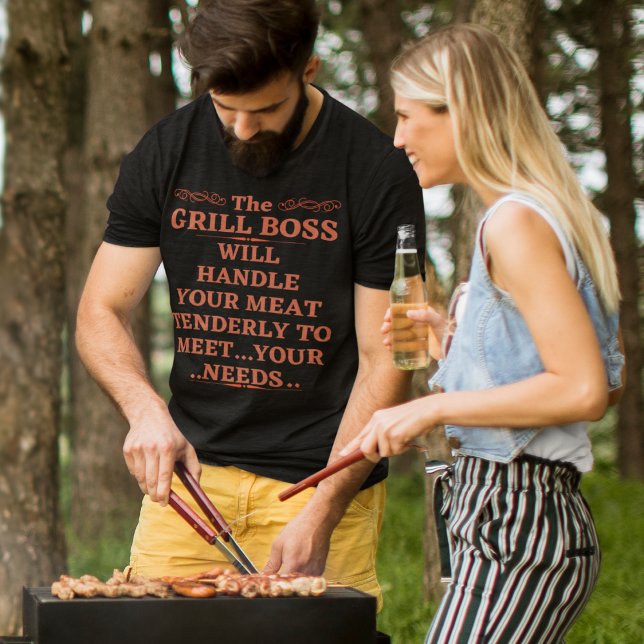 Der Grillbügel kümmert sich um Ihr Fleisch T-Shirt (Von Creator hochgeladen)