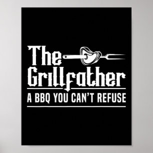 Der Grillfather Bbq Grillen Grillmaster Rbecue Poster