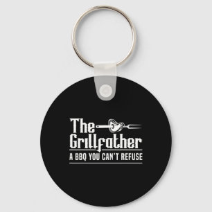 Der Grillfather Bbq Grillen Grillmeister Rbecue  Schlüsselanhänger