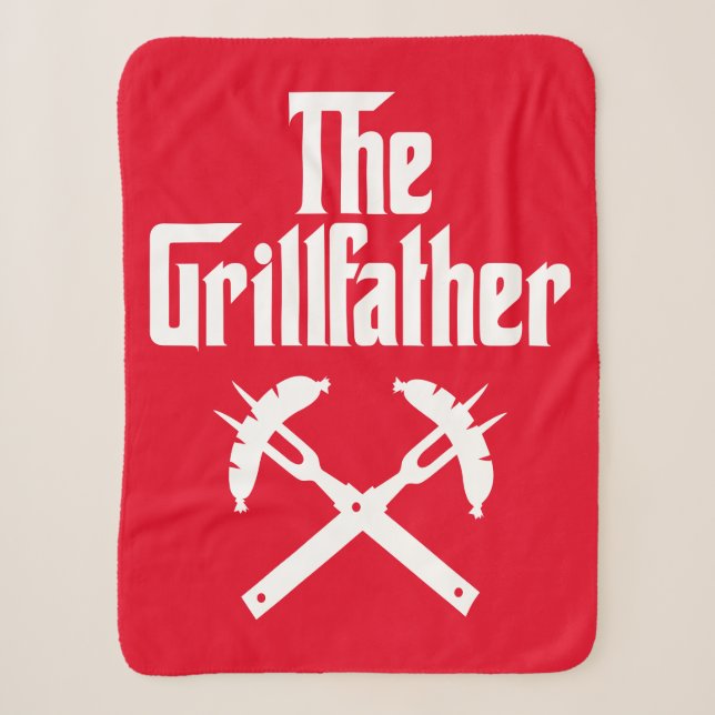Der Grillvater mit heißen Hunden Sherpadecke (Vorderseite)