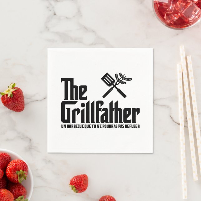 Der Grillvater Serviette (Beispiel)