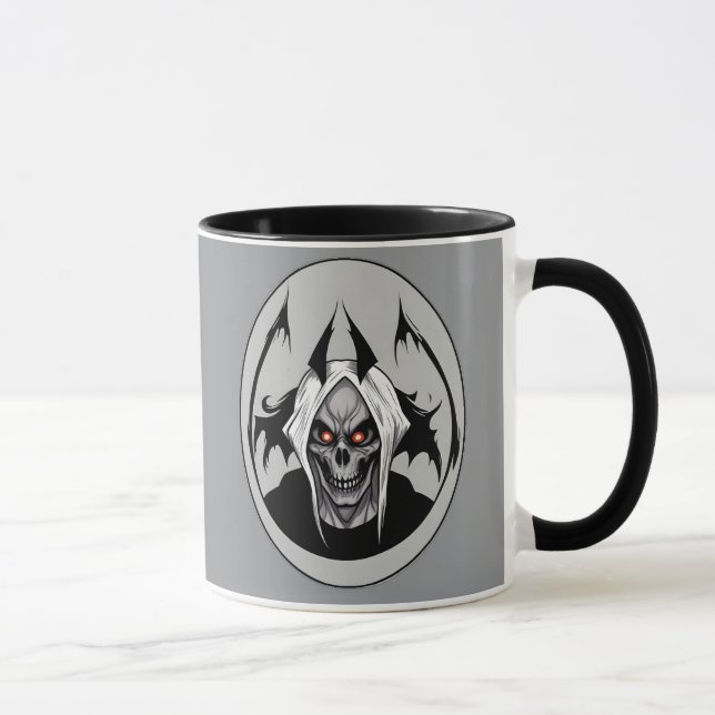 Der grimmige Sensenmann der Tasse der leuchtenden  (Rechts)