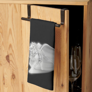 Der grimmige Sensenmann fährt Halloween Geschirrtuch