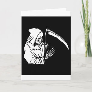 Der grimmige Sensenmann oder der Tod Karte