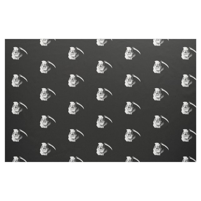 Der grimmige Sensenmann oder Tod Stoff (Fat Quarter (45,7 x 55,9 cm))