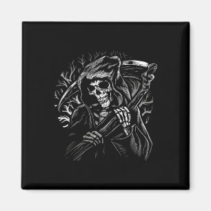 Der grimmige Sensenmann Skull Death Scythe Dead Go Magnet
