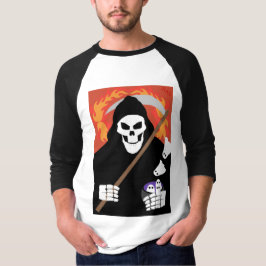 Der grimmige Sensenmann - Sleeve Raglan T - Shirt