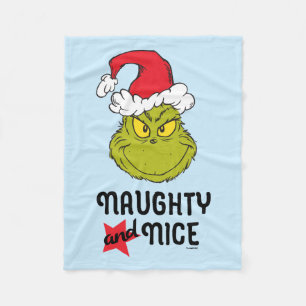Der Grinch Böse und Artig Fleecedecke
