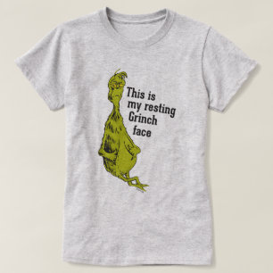 Der Grinch   Lustiges Grinch-Gesicht in Ruhe T-Shirt