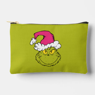 Der Grinch mit rosa Santa-Mütze Zubehörtasche