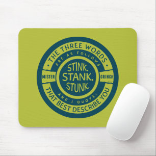 Der Grinch Stank Gestunken Stinkt Zitat Mousepad