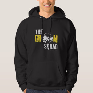 Der Groom Squad Retro Funny Bachelor Party T - Shi Hoodie