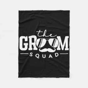 Der Groom Squad Sungles Wedding Bachelor Party Gro Fleecedecke