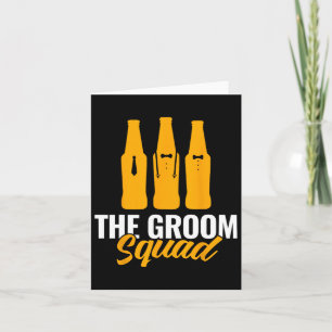 Der Groom Squad Sungles Wedding Bachelor Party Gro Karte