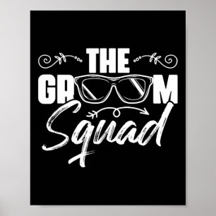 Der Groom Squad Sungles Wedding Bachelor Party Gro Poster