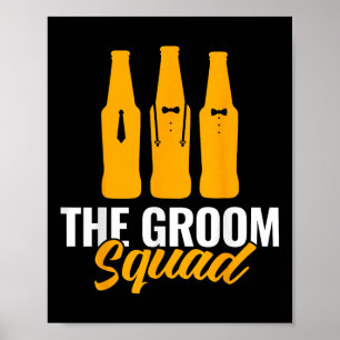 Der Groom Squad Sungles Wedding Bachelor Party Gro Poster