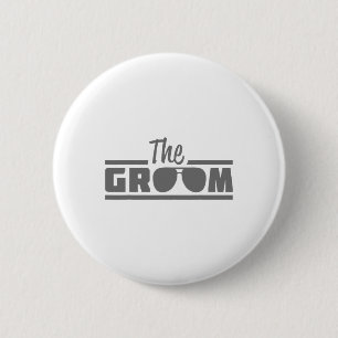 Der Groom Vintagen Männer Hochzeitstag wird zu wer Button