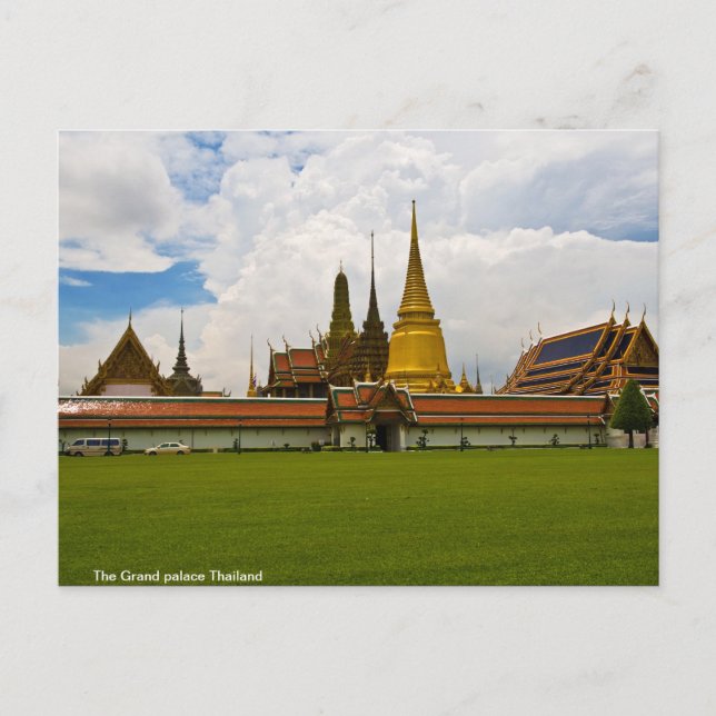 Der großartige Palast Thailand Postkarte (Vorderseite)