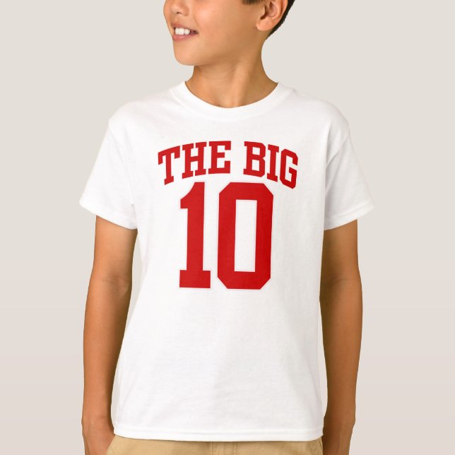 Der GROSSE 10. GEBURTSTAG T - Shirt (Vorderseite)
