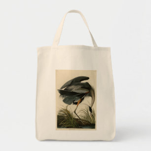 Der große Blaue Heron von Audubons Vögeln Amerikas Tragetasche