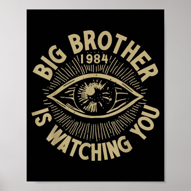 Der große Bruder beobachtet dich Poster (Vorne)