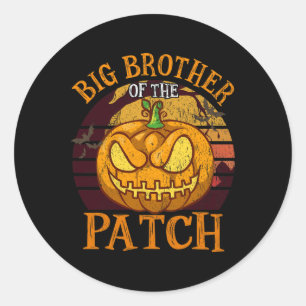 Der große Bruder der Familie Patch Halloween Runder Aufkleber