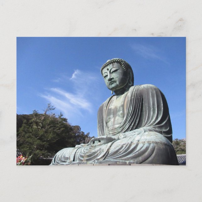 Der Große Buddha: Kamakura, Japan Postkarte (Vorderseite)