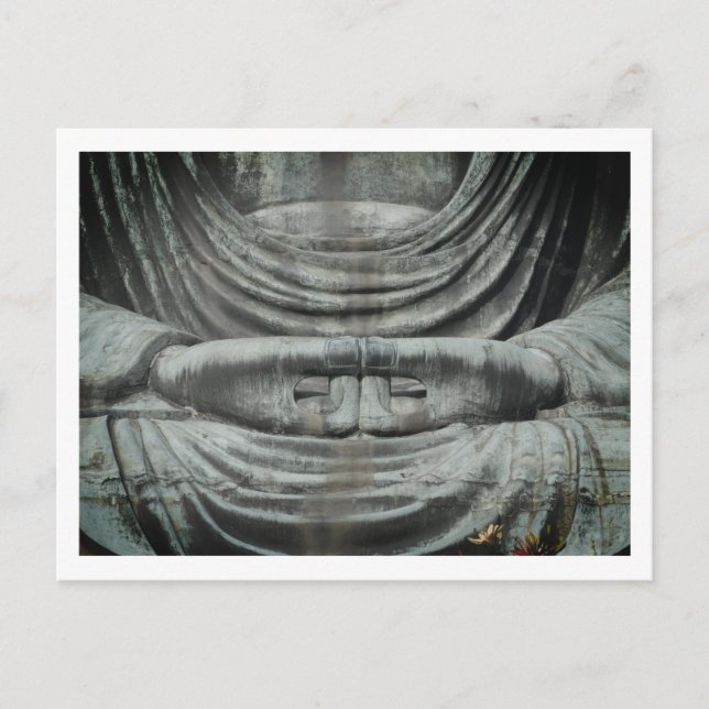 Der Große Buddha: Kamakura, Japan Postkarte (Vorderseite)