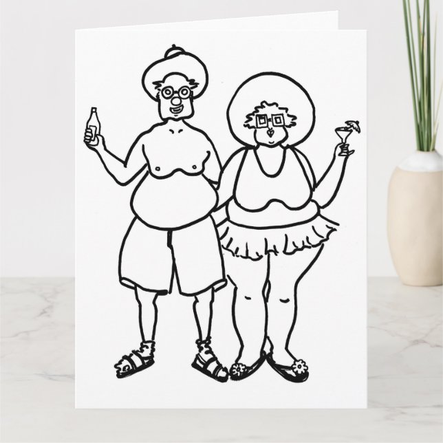 Der große bunte Cartoon der Touristen Karte (Vorderseite)