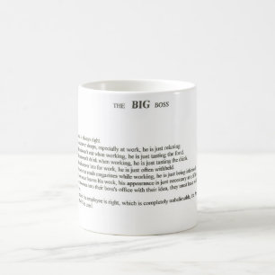 Der große Chef Kaffeetasse
