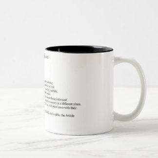 Der große Chef Zweifarbige Tasse