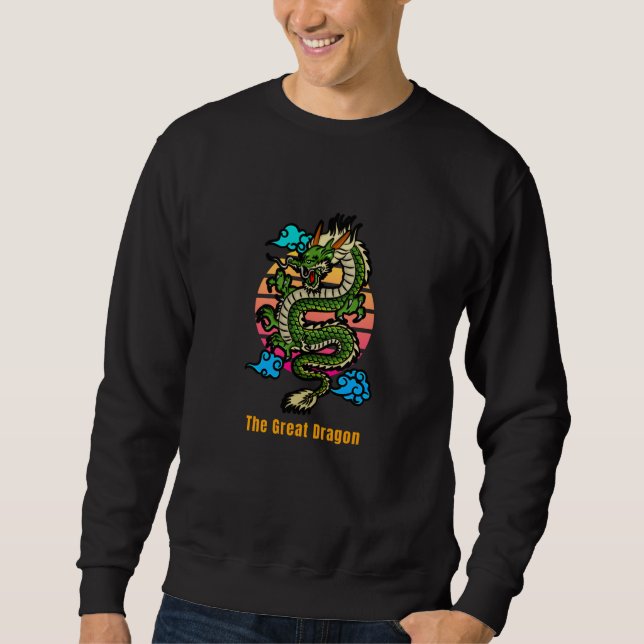 Der große Drache Sweatshirt (Vorderseite)