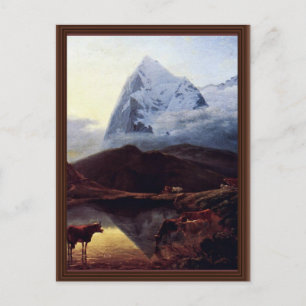 Der grosse Eiger von der Wengernalp aus gesehen vo Postkarte