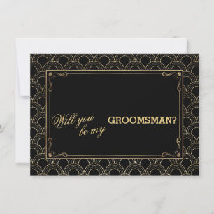 Der große Gatsby Vintage Art Deco Hochzeit TRAUZEU Einladung