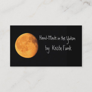 Der große gelbe Mond; Yukon-Territorium, Kanada Visitenkarte