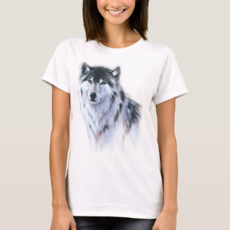 Der große heftige Wolf in allem Ruhm T-Shirt