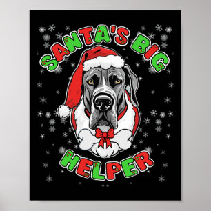 Der große Helfer des Weihnachtsmanns, Großer Däne, Poster