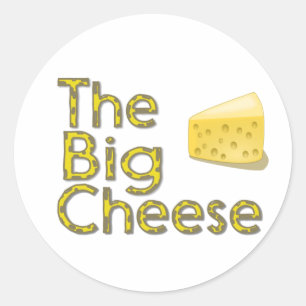 Der große Käse Runder Aufkleber