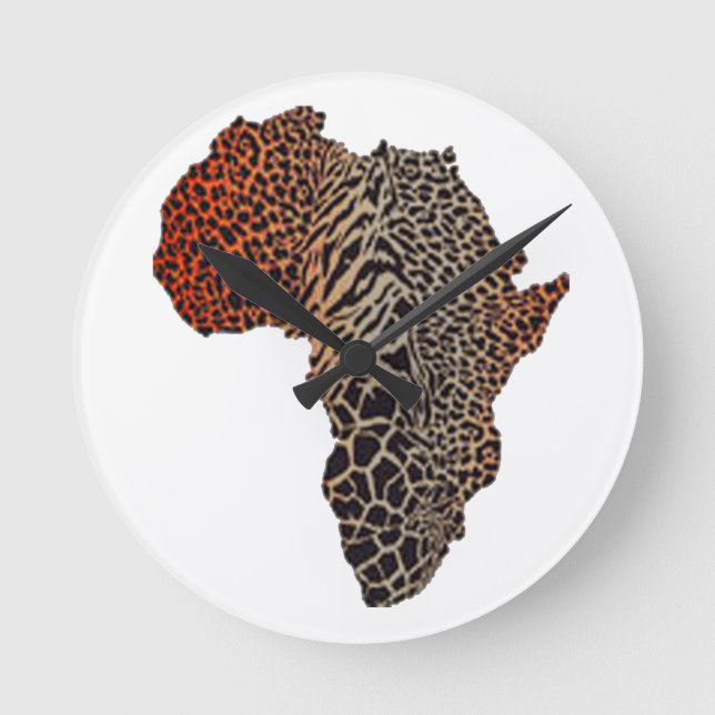 DER GROSSE KONTINENT RUNDE WANDUHR (Vorderseite)