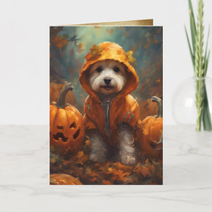 Der große KürbisWelpe, Niedlicher Halloween-Gruß Karte