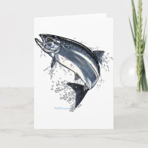Der große Lachs wird aufgebraucht Karte