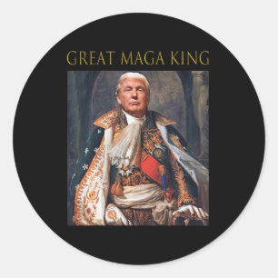Der große Maga King Spaß Trump Ultra Maga King Runder Aufkleber