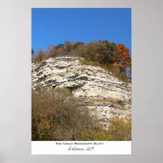 DER GROSSE MISSISSIPPI-FLUSS BLUFF POSTER